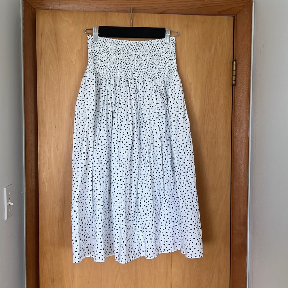 J Crew Spotted Midi Skirt